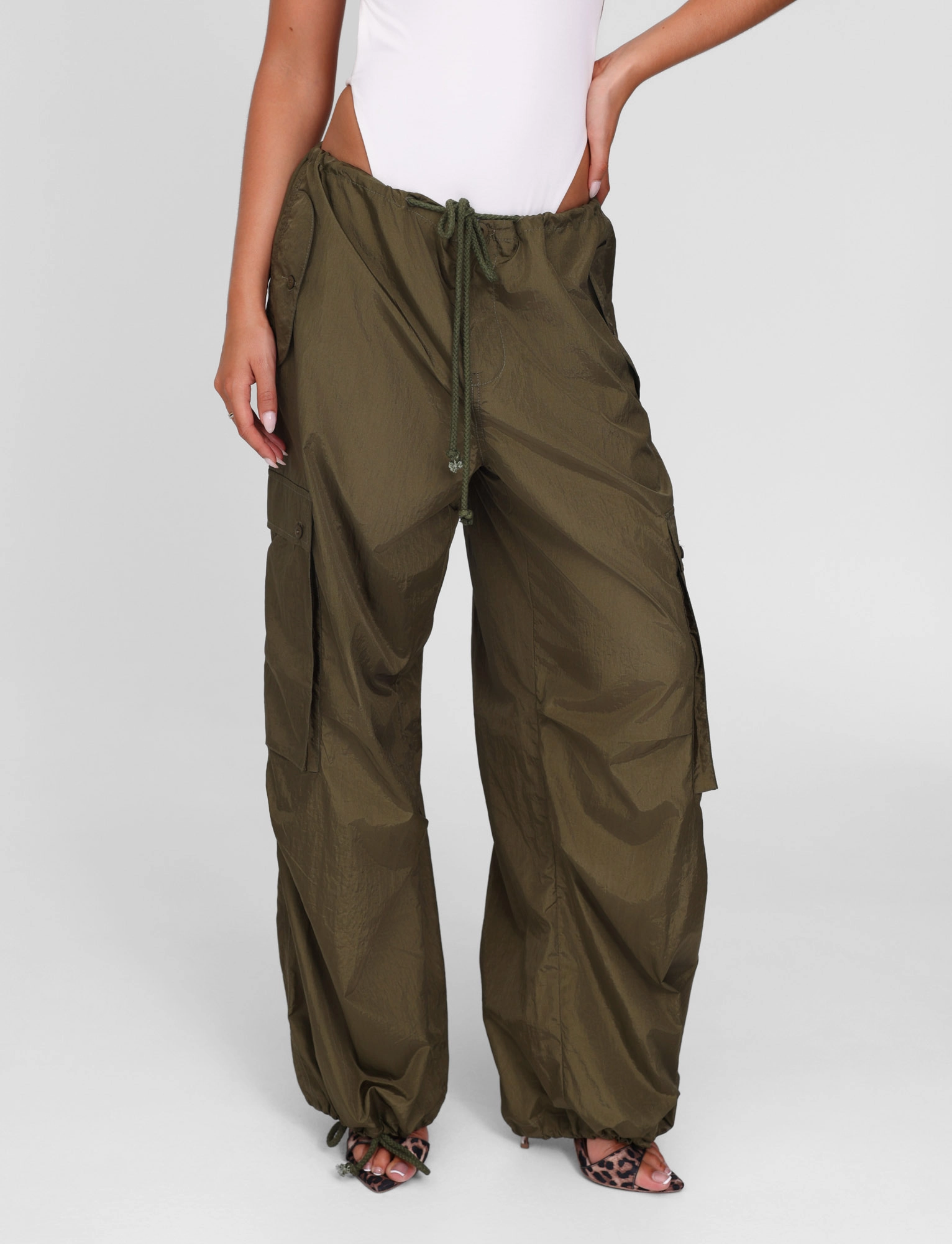 All Occasion VIOLETTE PANT - GREEN : KHAKI GREEN