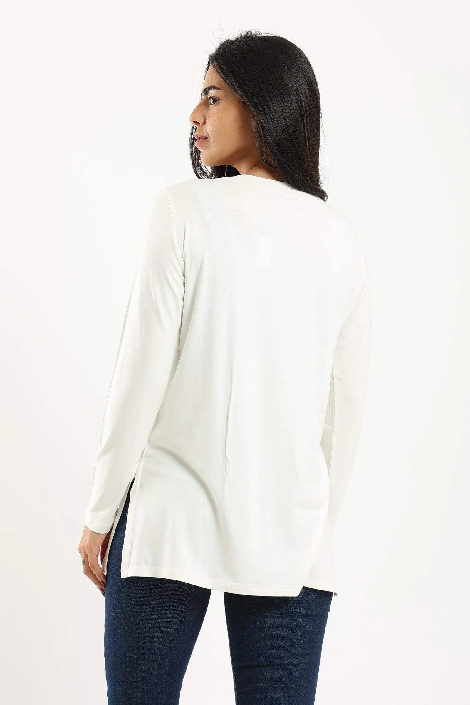 Viscose Top with Slits