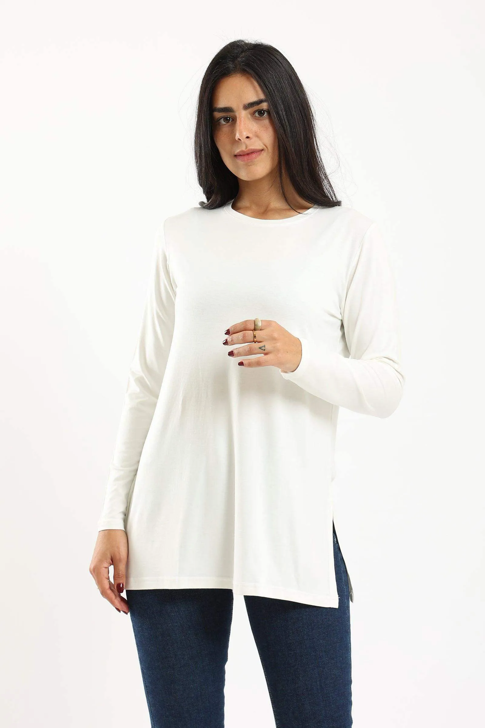 Viscose Top with Slits