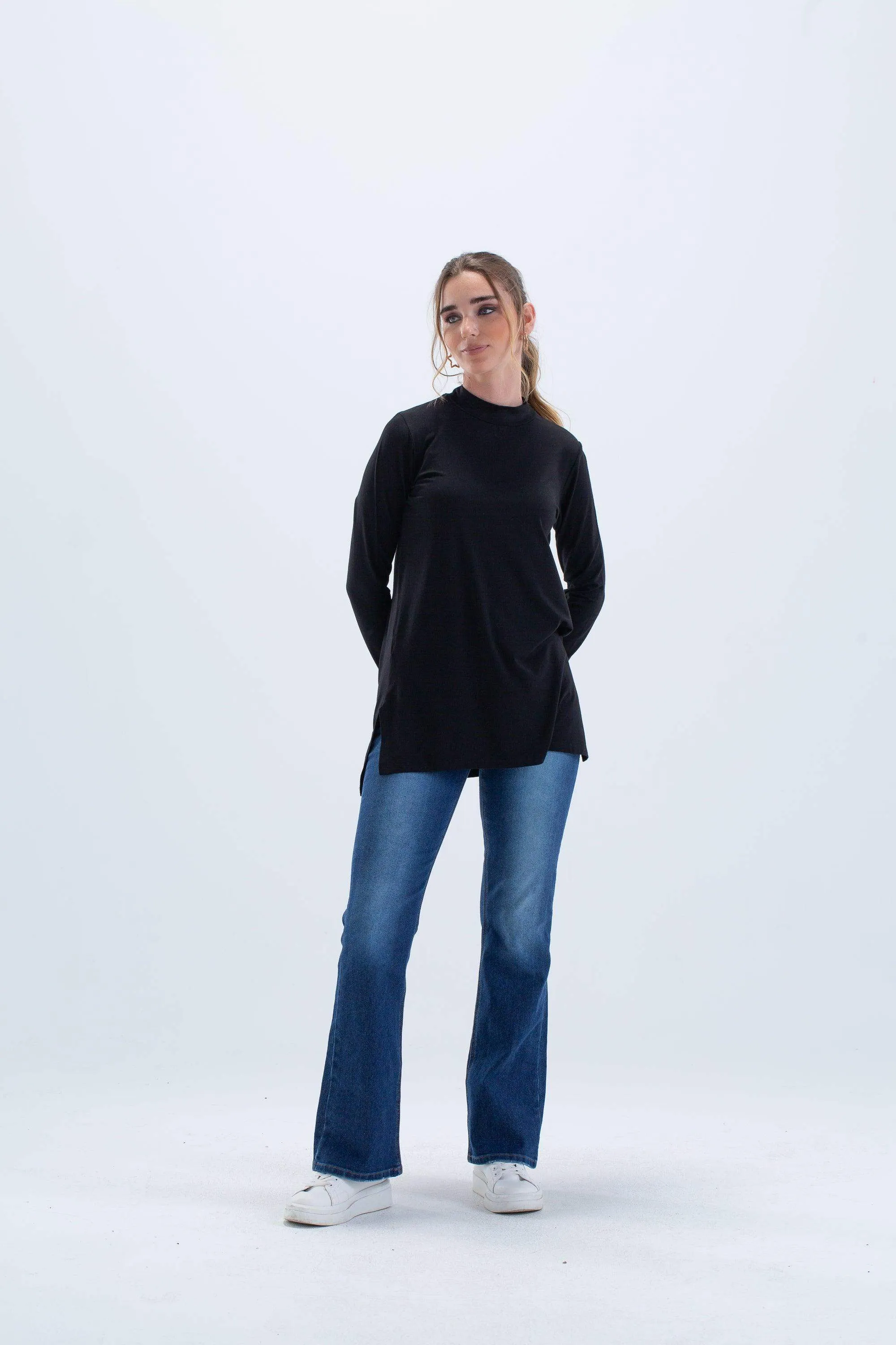 Viscose Top with Slits