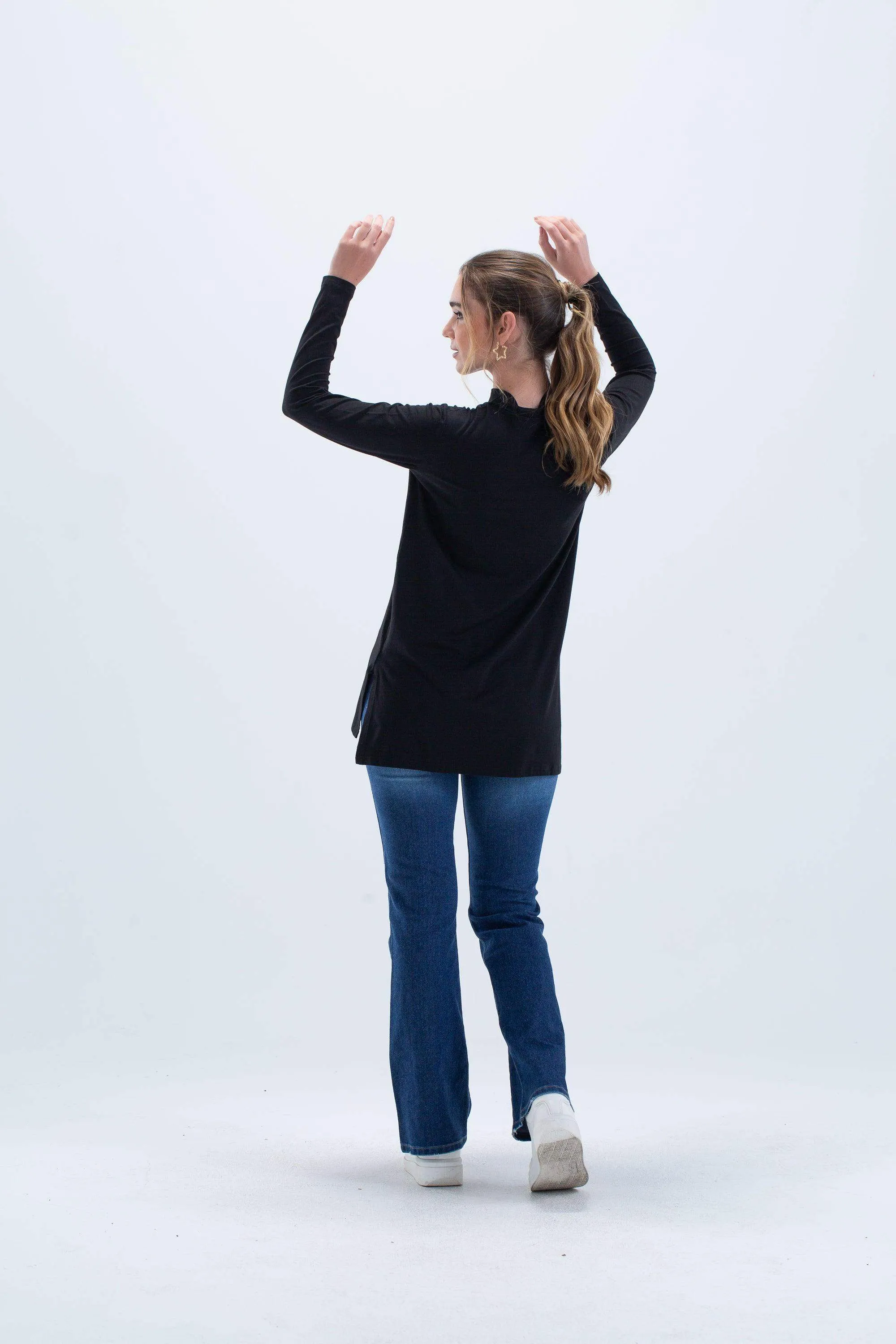 Viscose Top with Slits
