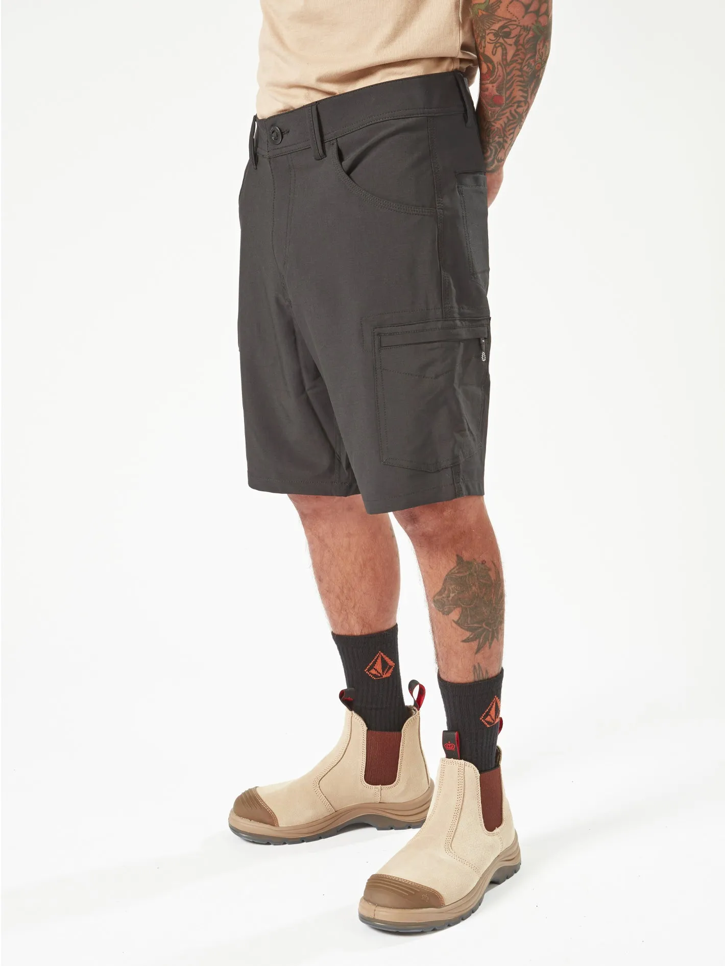 Volcom Workwear Slab Hybrid Shorts - Black