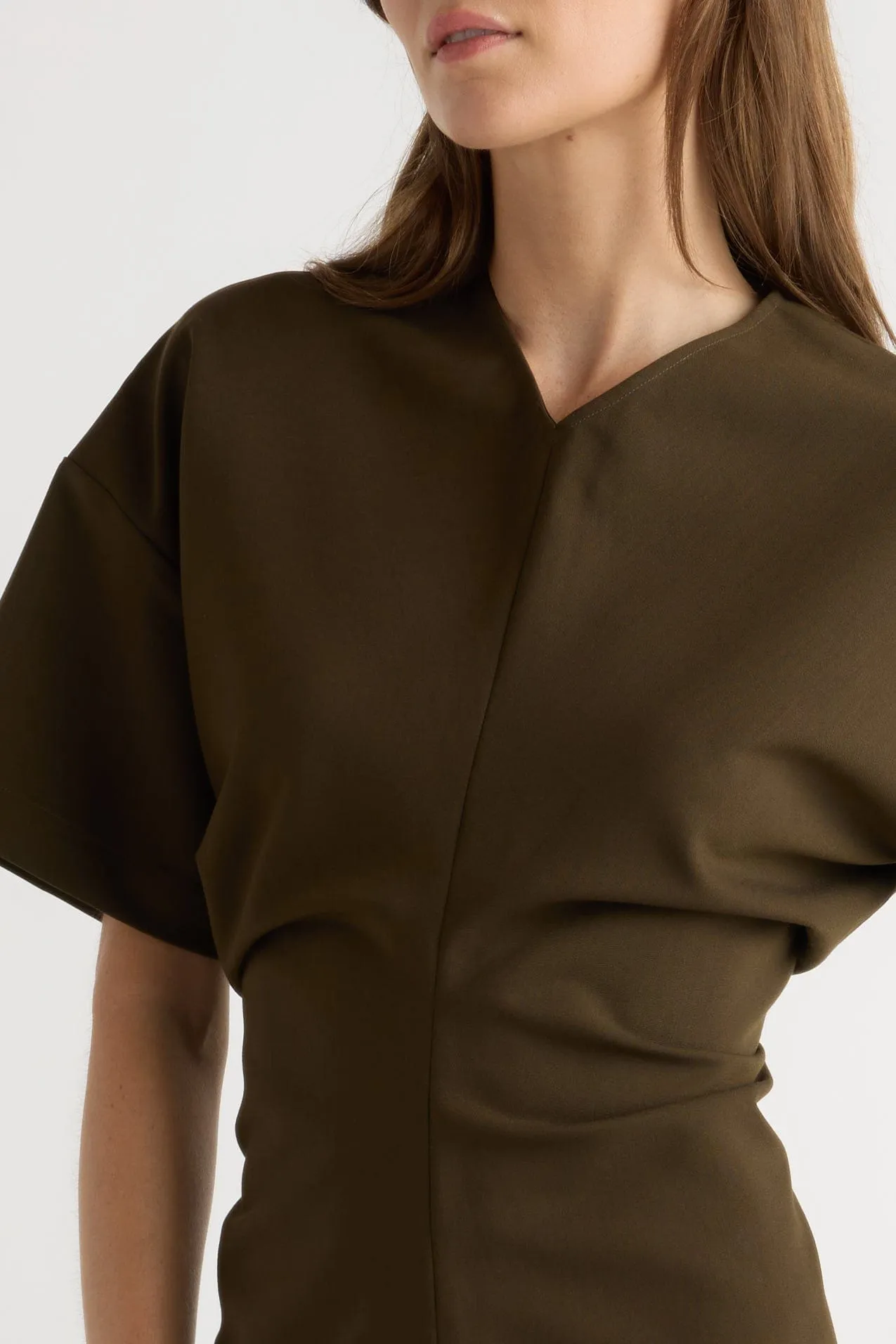 Style Upgrade Fiore Ruched V-Neck Mini Dress