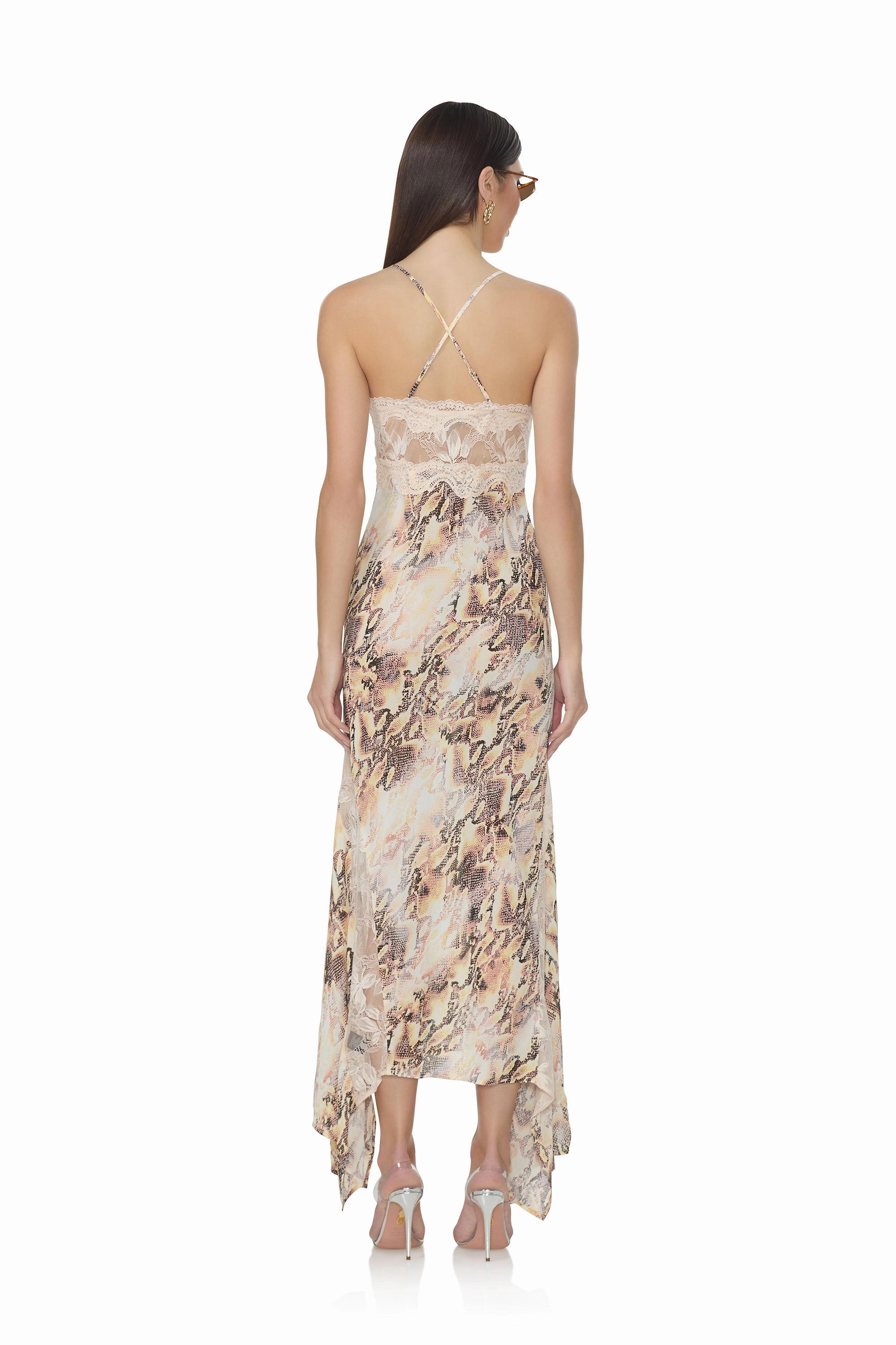 Sleek Drape Perfect Style Wear Vince Dress - Shine Snake