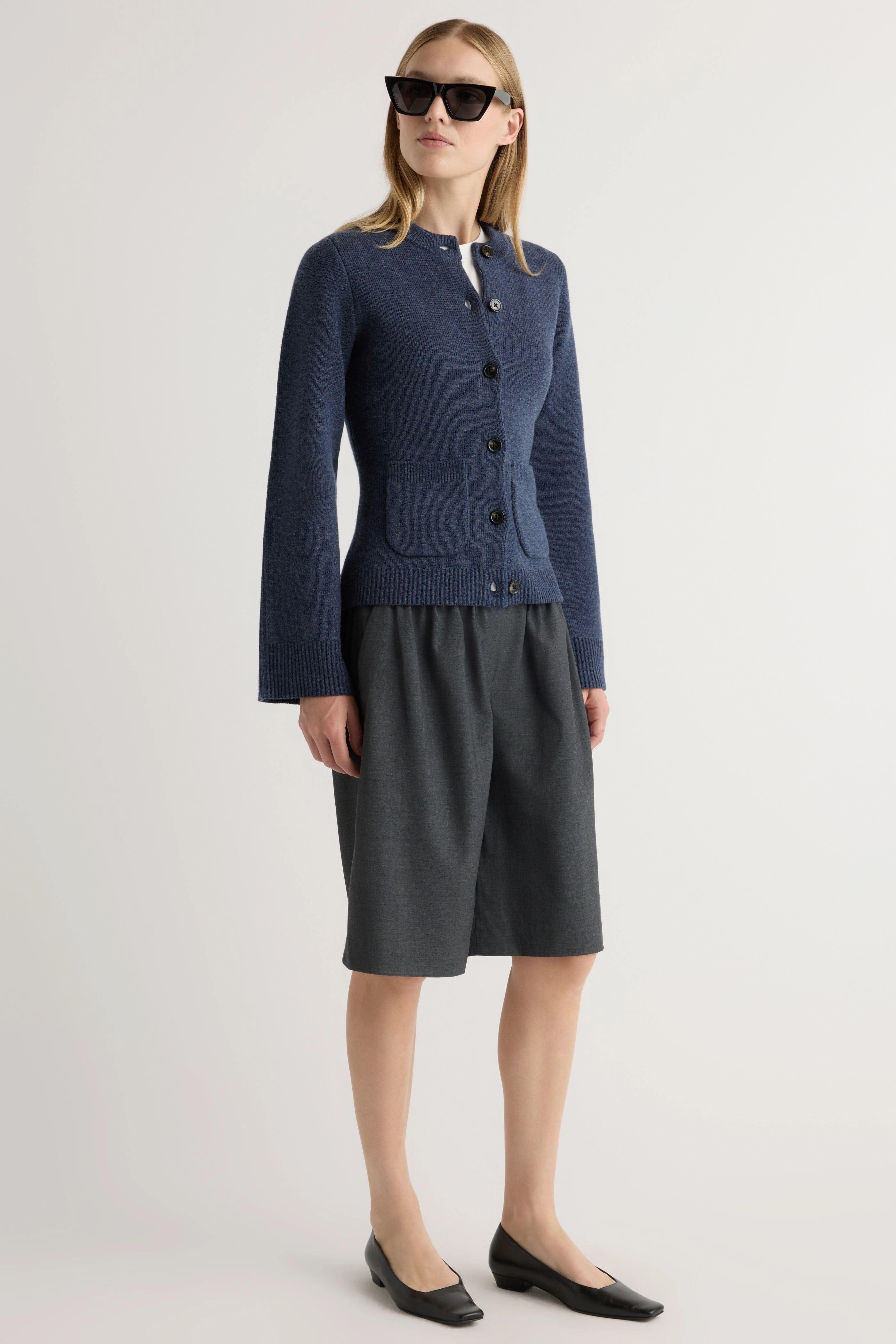 Ultimate Knitwear Eames Organic Cotton-Wool Cardigan