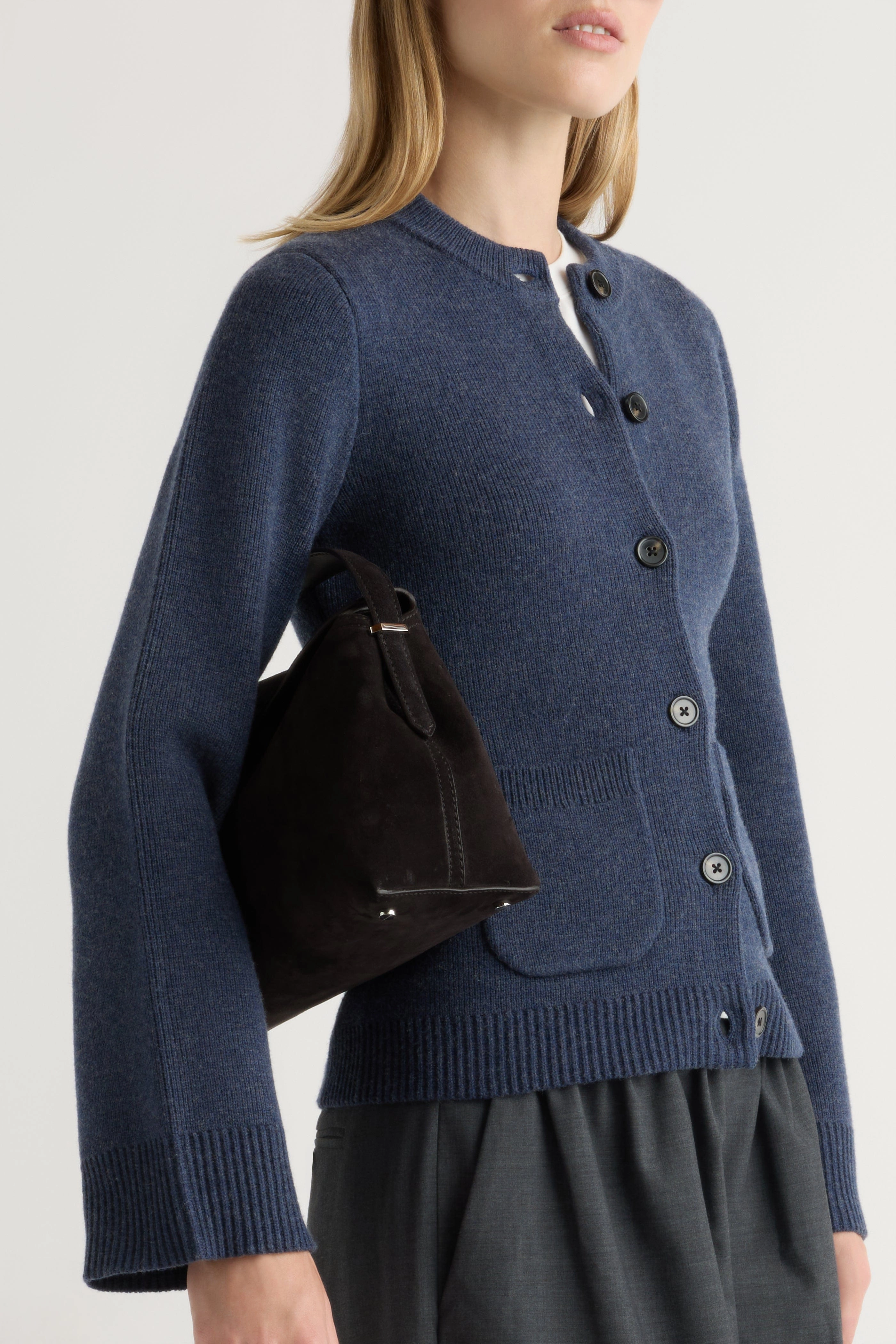 Eames Organic Cotton-Wool Cardigan Soft Comfort Fit Chill Style