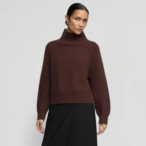 Hadeel Organic Cotton-Wool Mock-Neck Sweater Winter Style Must-Have