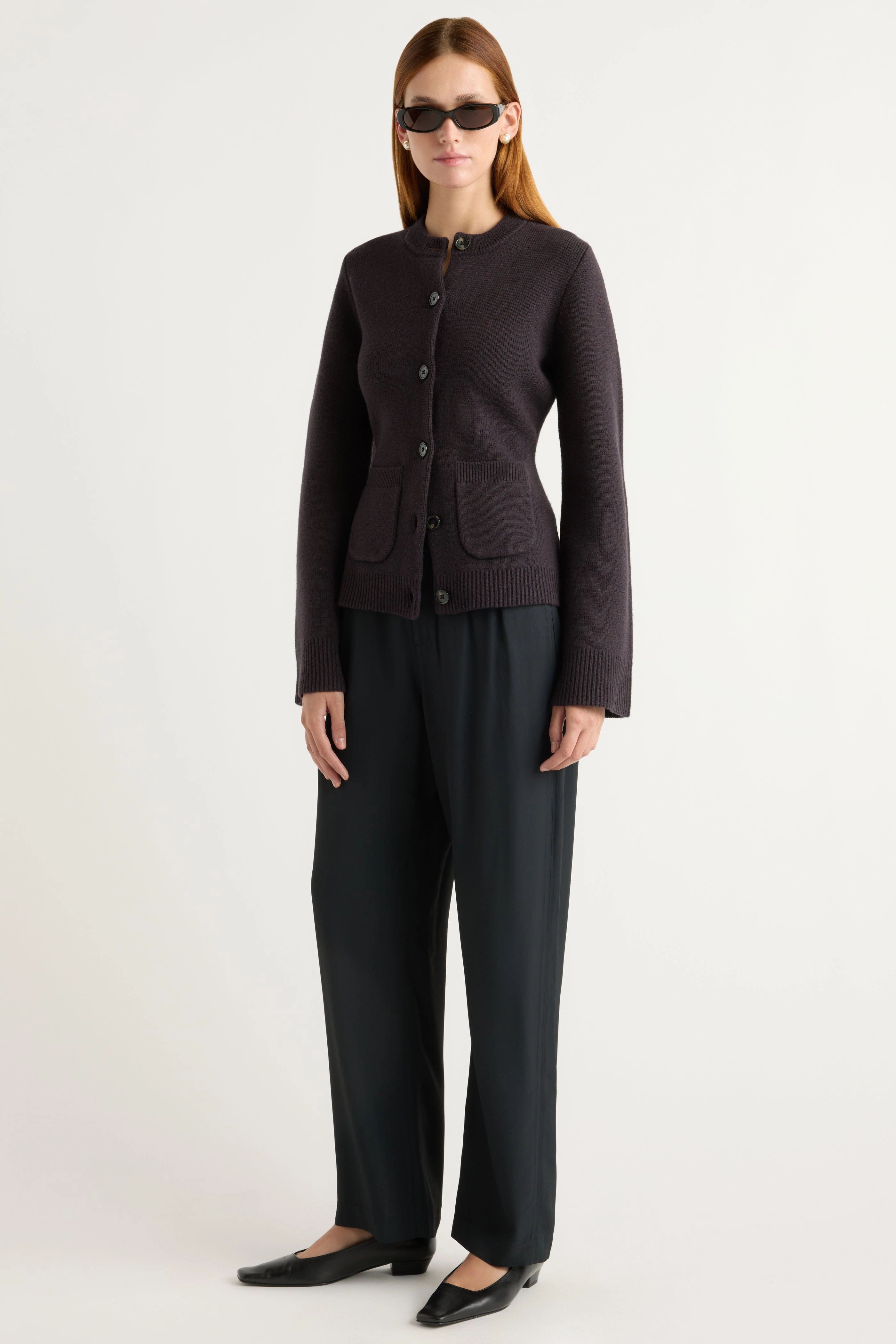 Eames Organic Cotton-Wool Cardigan Snug & Stylish