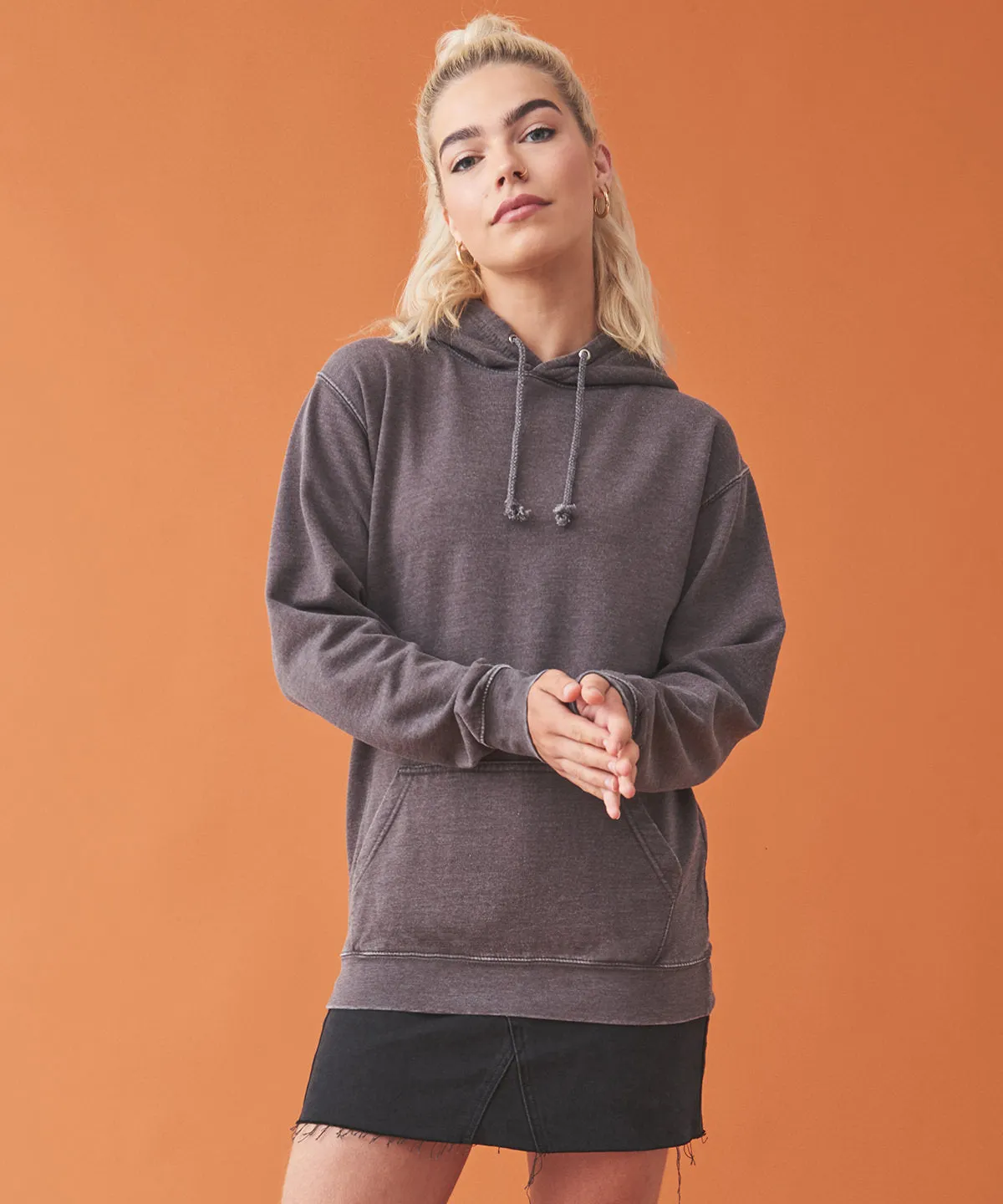 Washed Charcoal - Washed hoodie