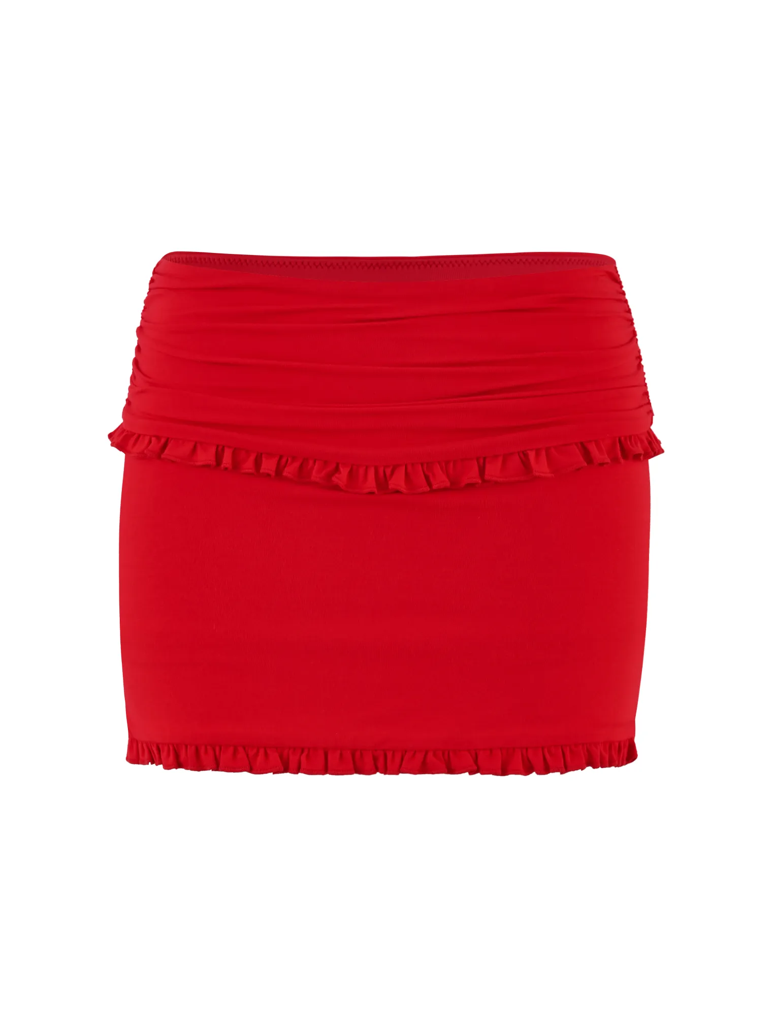 GINNY SKORT - RED Flexible Comfort Flexible Knit
