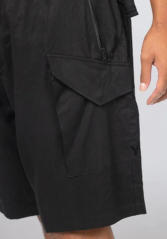 Washed Twill Short - Black