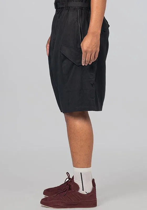 Washed Twill Short - Black