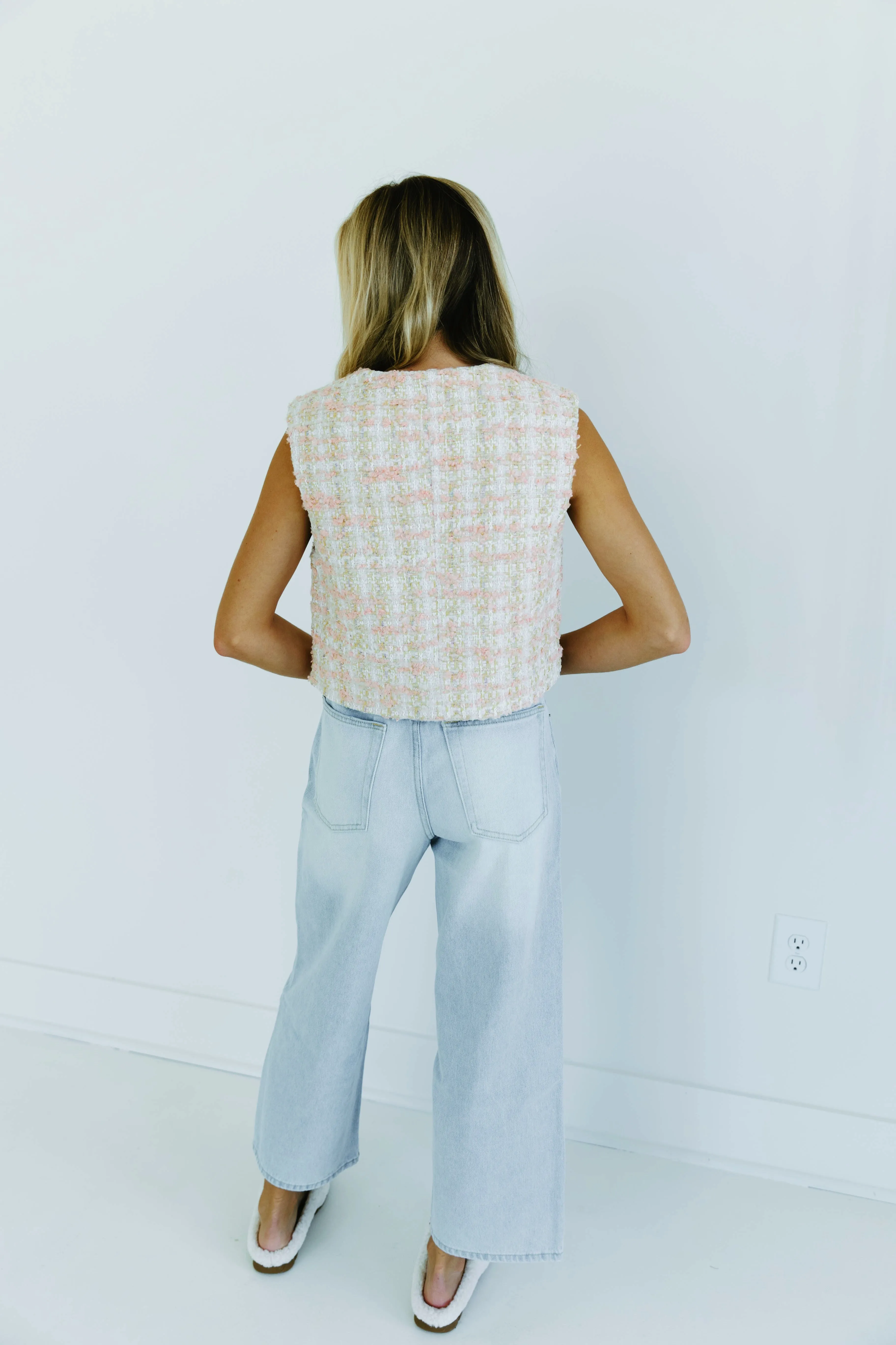 Watch Out Wide Leg Jeans - Ice Denim