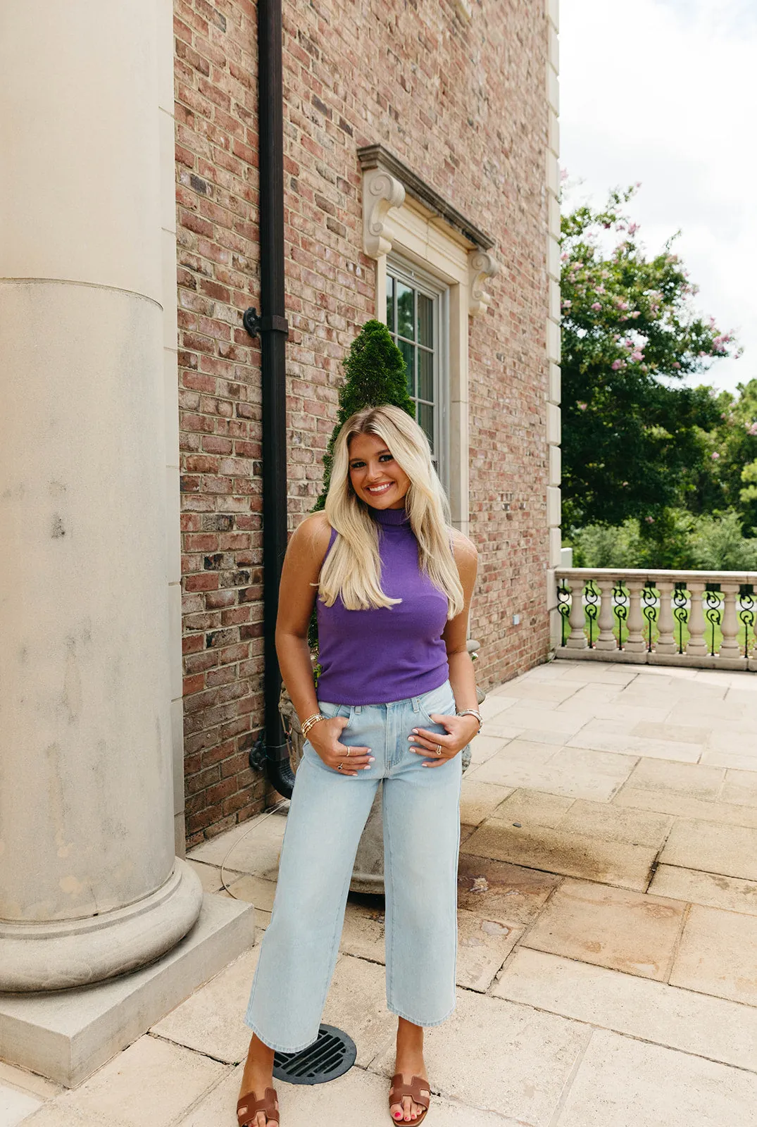 Watch Out Wide Leg Jeans - Ice Denim