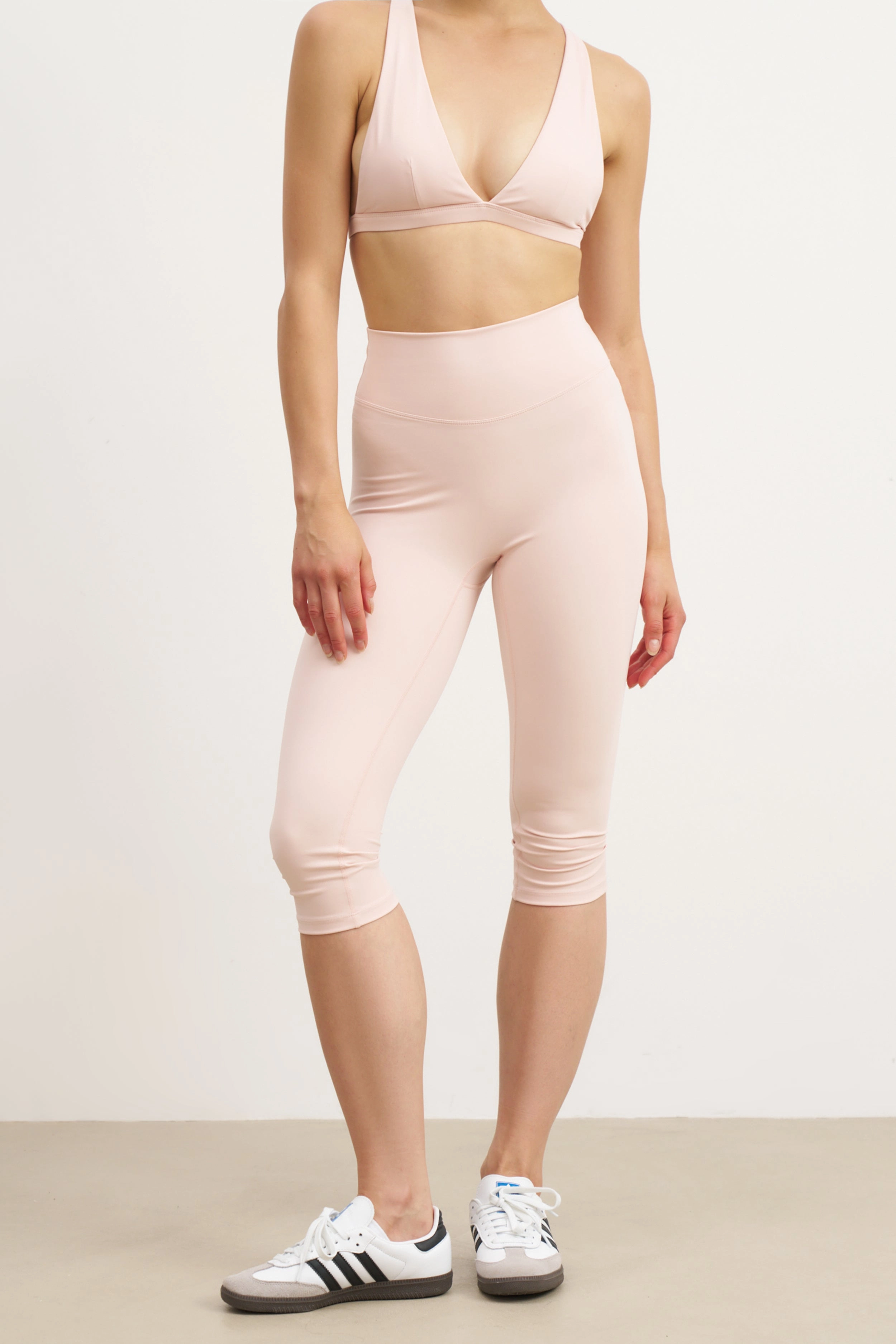 Base Sculpting Capri Leggings - Marshmallow EthicallySourcedMaterial