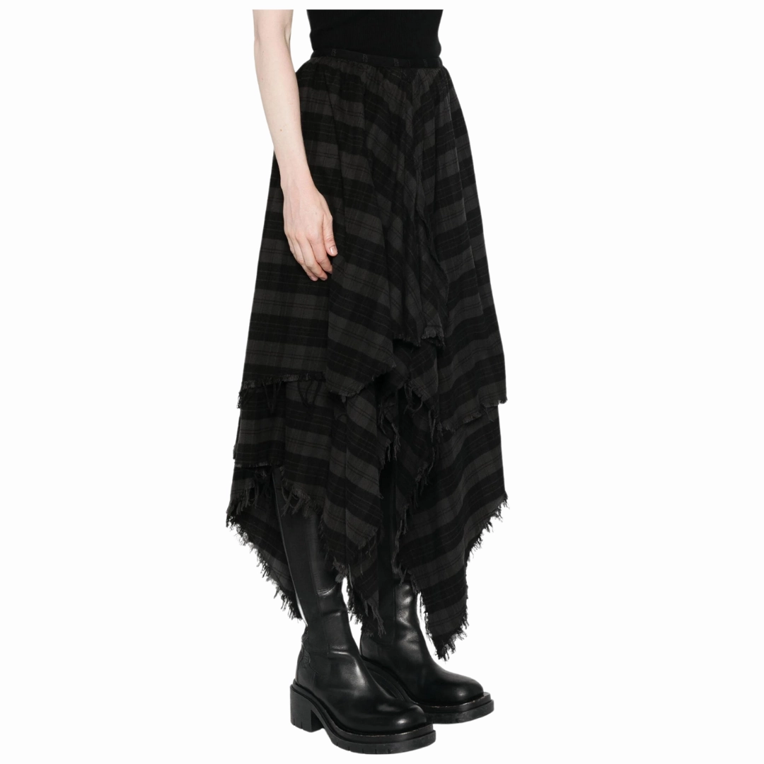 Handkerchief Skirt Elegant Look Autumn Stroll