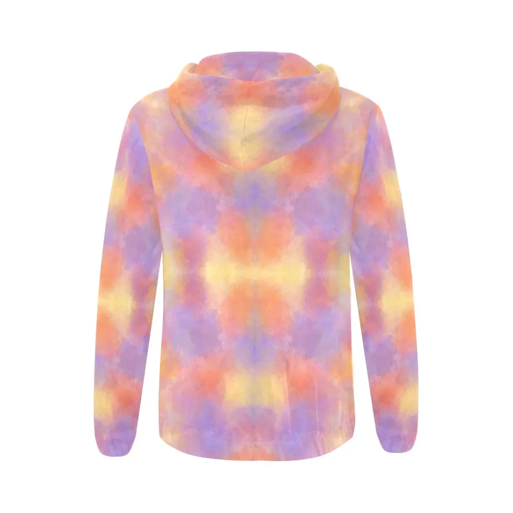 Watercolour 1 Full Zip Hoodie up to 2 XL