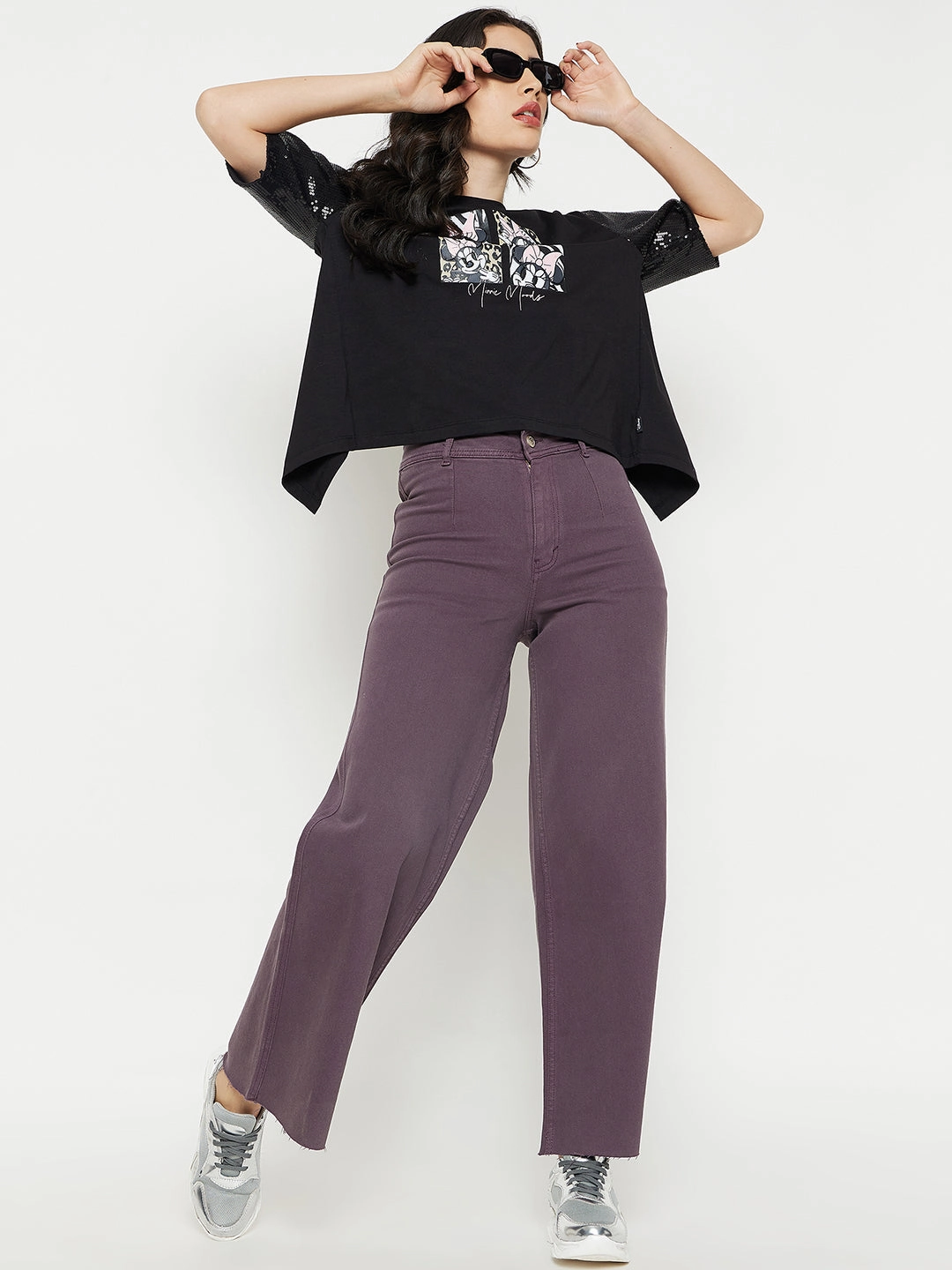 FourWay Stretch Fabric Madame Black Top
