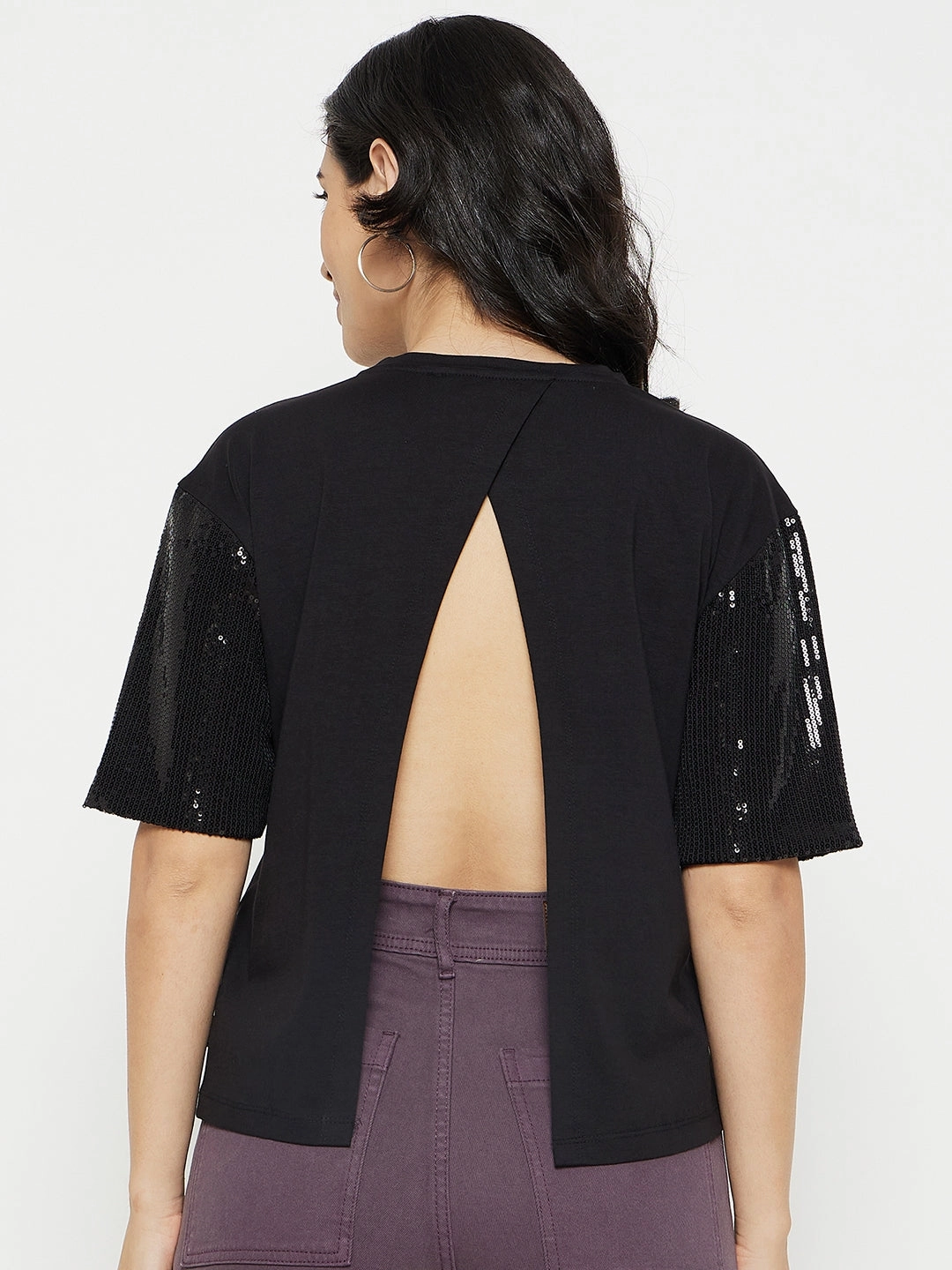 Light Fabric AllPurposeWear Madame Black Top