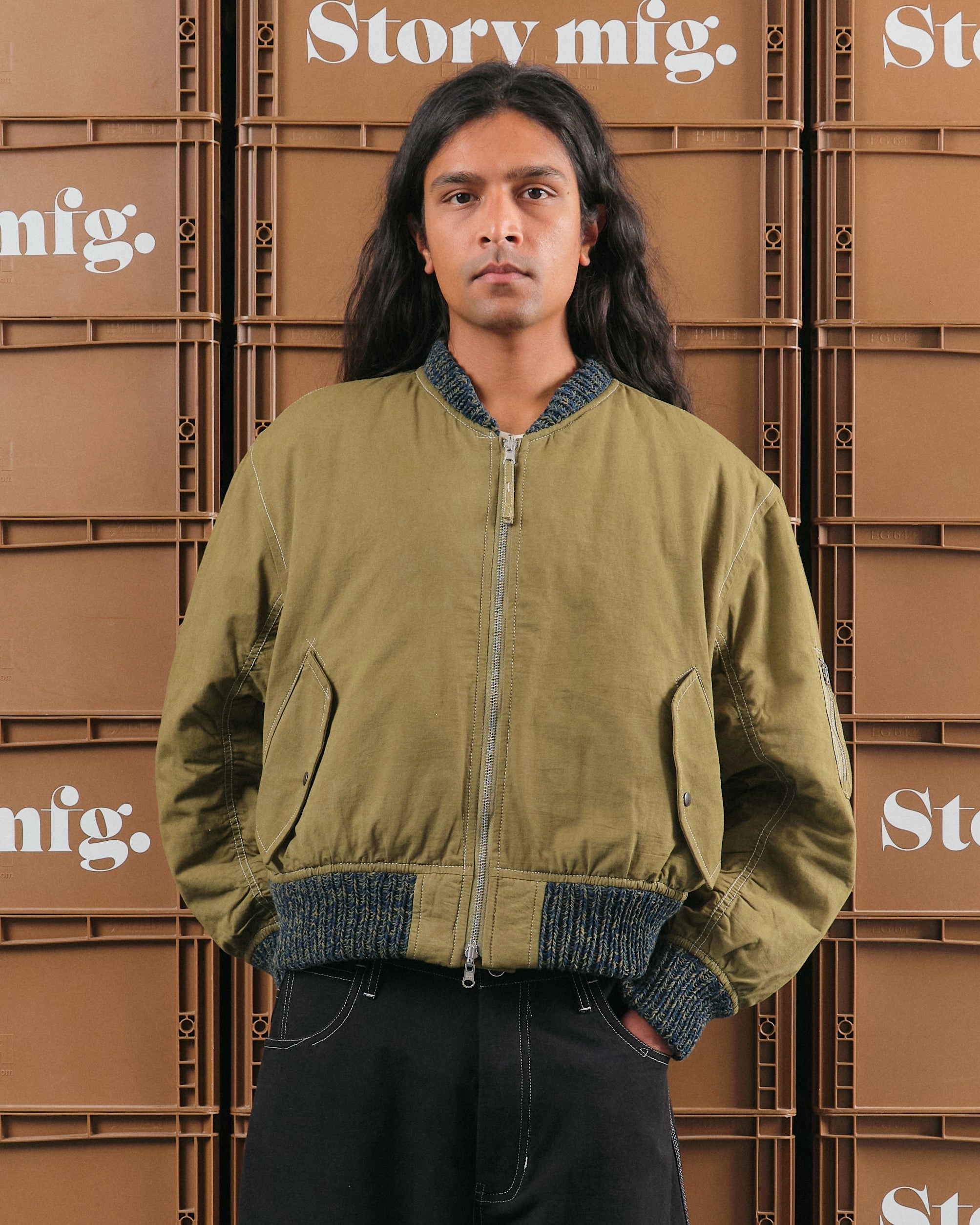 Seed Bomber - Olive Wonky-Wear No Fuss Style