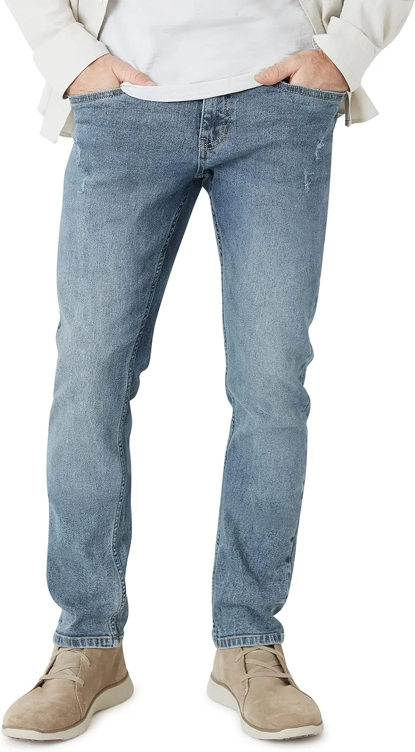 Weatherproof Vintage Mens Jeans Slim Fit - Super-Soft Slim Fit Jeans for Men | Men's Stretch Jean