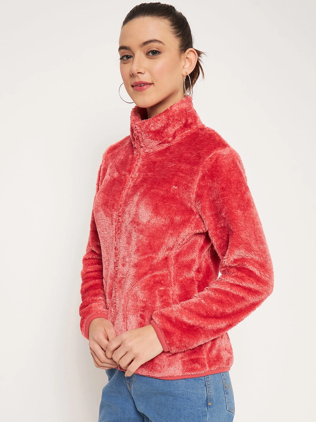Madame Light Pink High Neck Sweatshirt product camouflage stealth