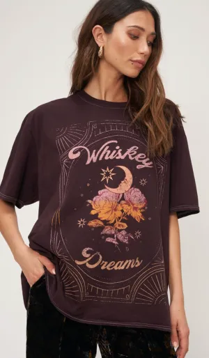 Whiskey Dreams Graphic Tee-FINAL SALE