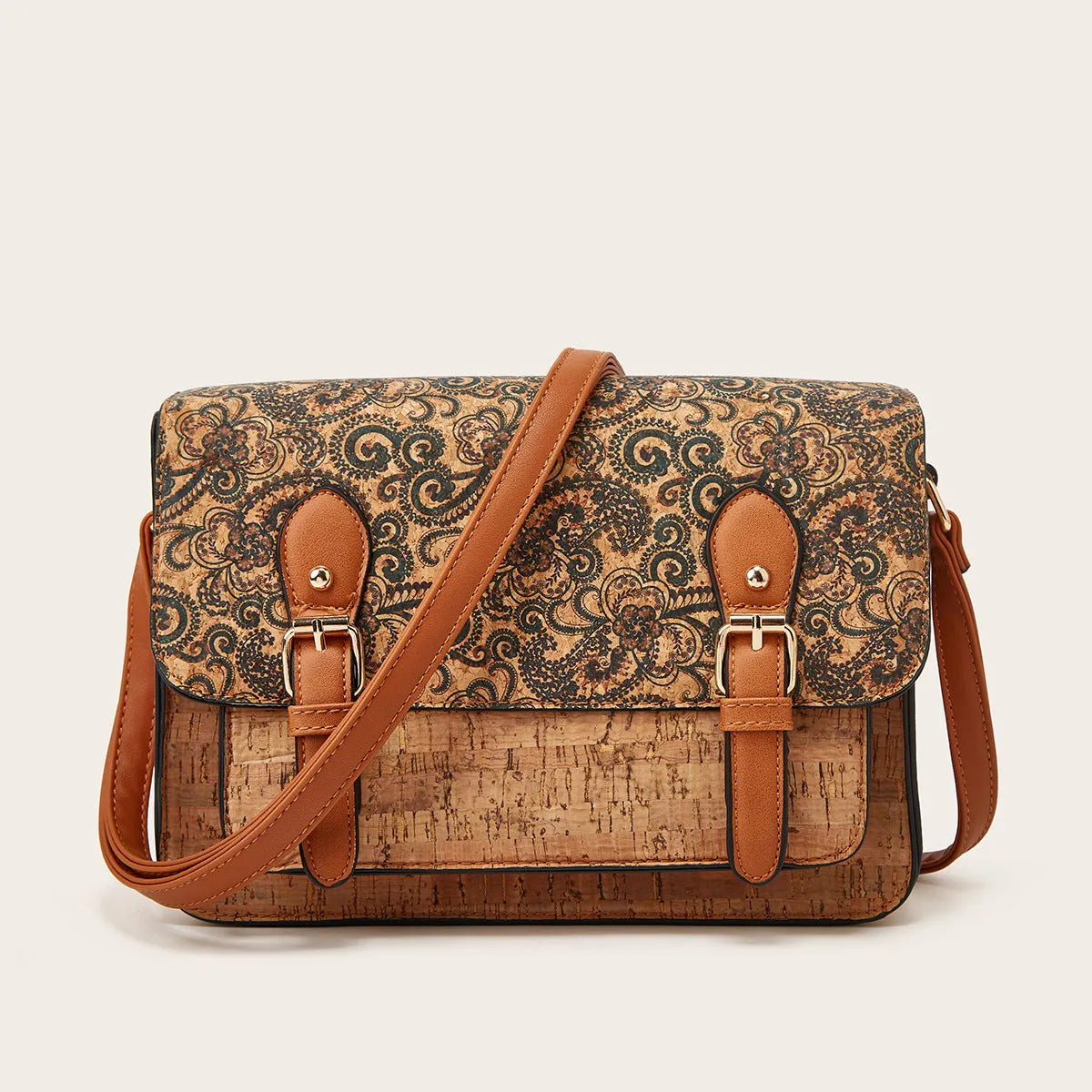 Wholesale Retro Kraft Paper Messenger Bags, Single Shoulder Crossbody Bags
