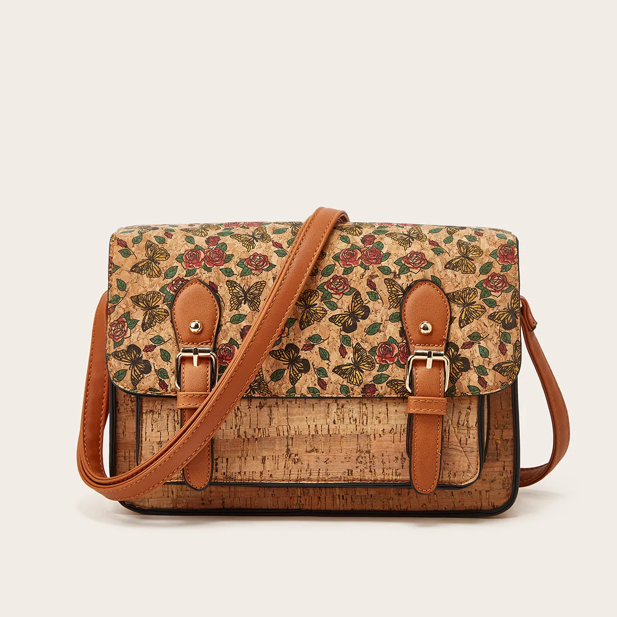 Wholesale Retro Kraft Paper Messenger Bags, Single Shoulder Crossbody Bags