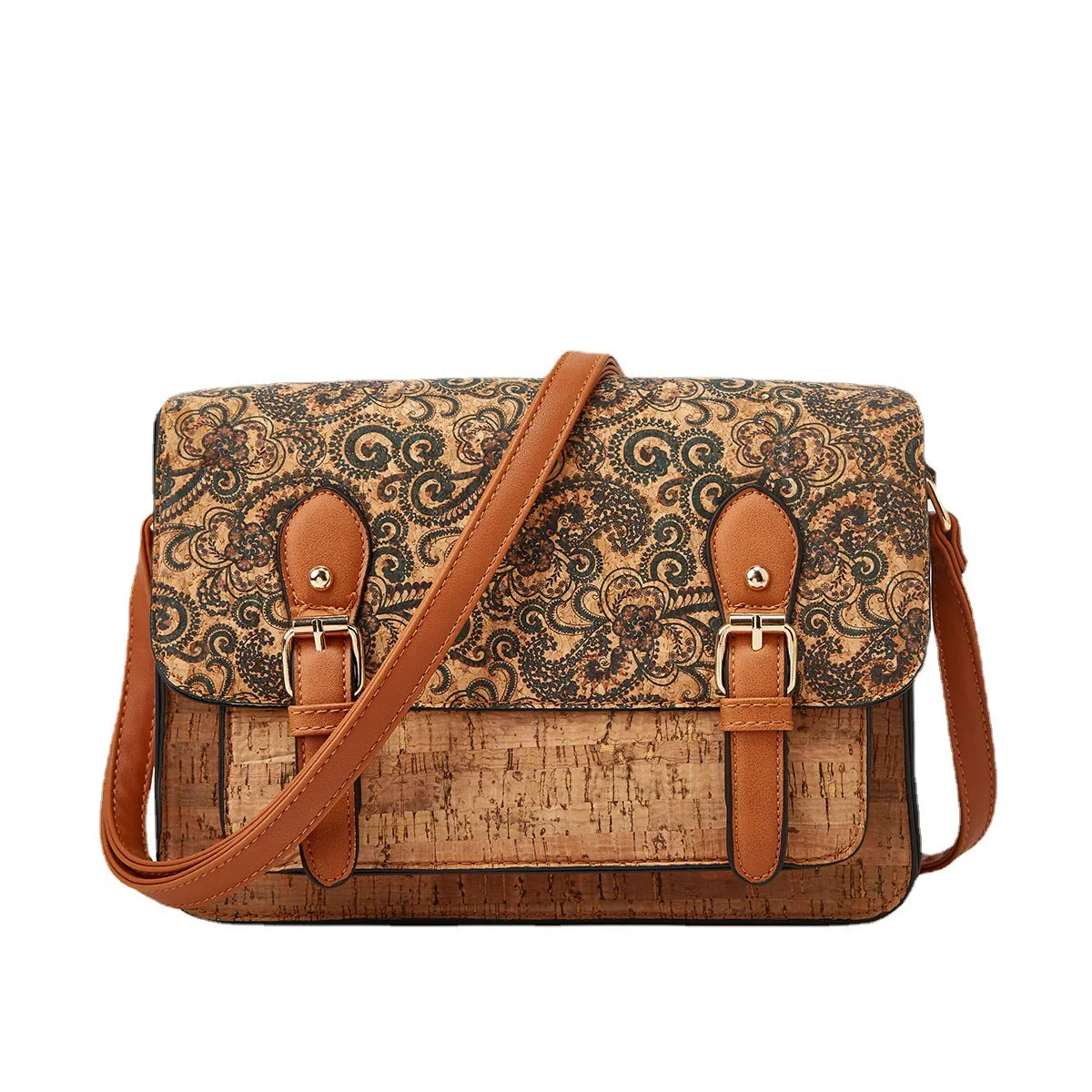 Wholesale Retro Kraft Paper Messenger Bags, Single Shoulder Crossbody Bags