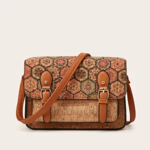 Wholesale Retro Kraft Paper Messenger Bags, Single Shoulder Crossbody Bags