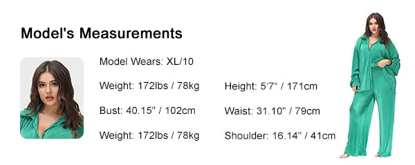 Wide Leg High-Waisted Straight Corduroy Pants