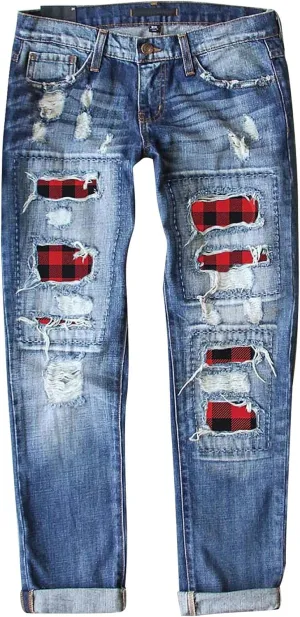 Wide Leg Jeans for Women High Waisted Flare Cropped Denim Pants High Waisted Straight Leg Stretchy Baggy Trousers
