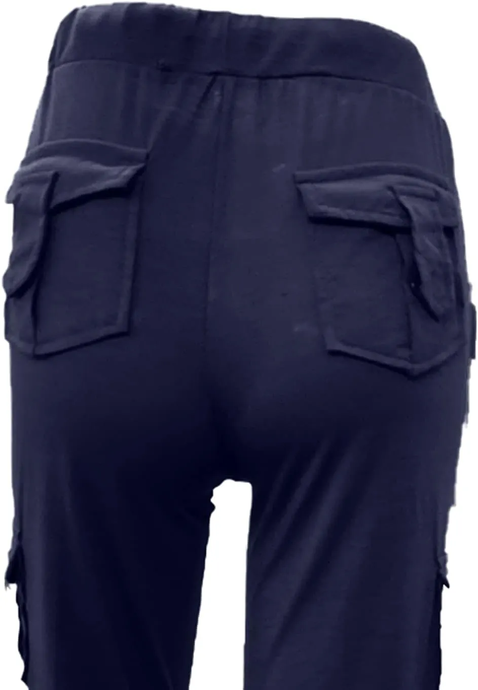 Wide Leg Yoga Pants with Cargo Pockets for Women High Waisted Bootcut Gym Workout Pants Stretchy Plus Size Cargo Pants