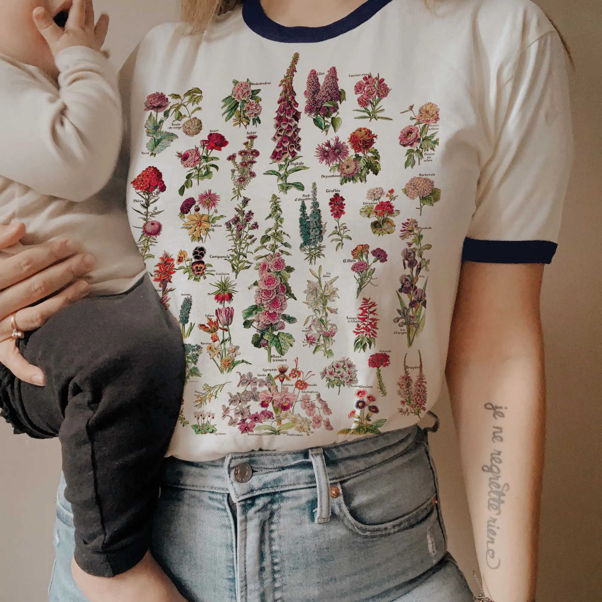 Wildflower Lover Ringer Tee