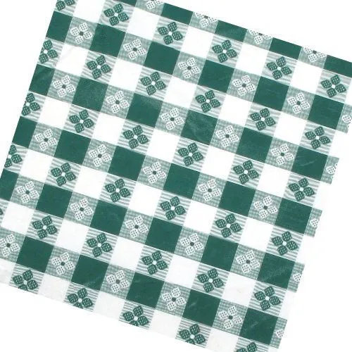 Winco TBCS-52G Square Flannel Tablecloth, Green, 52" x 52"