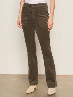 Professional Look Bonded Seam Tape Corduroy Hayden Bootcut Pant Kalamata