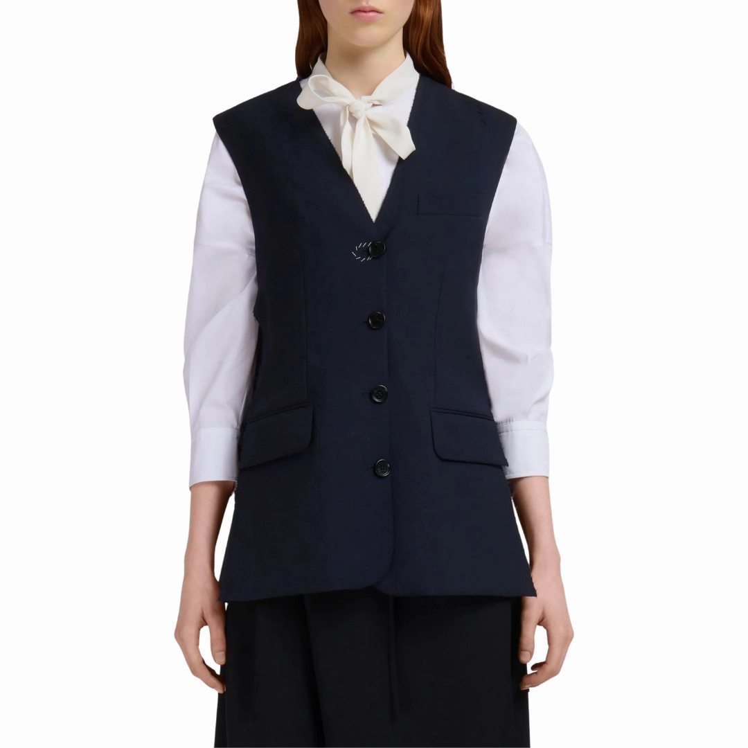 Flexible Shoulder Gussets Side Tie Vest