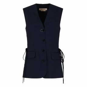 Side Tie Vest Layer Essential Piece
