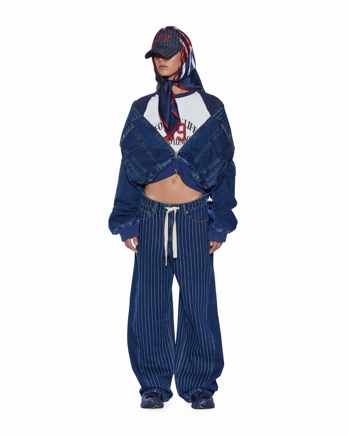 Versatile Layering Trophy DISTRICT BOMBER MAYFAIR BLUE SPLICED