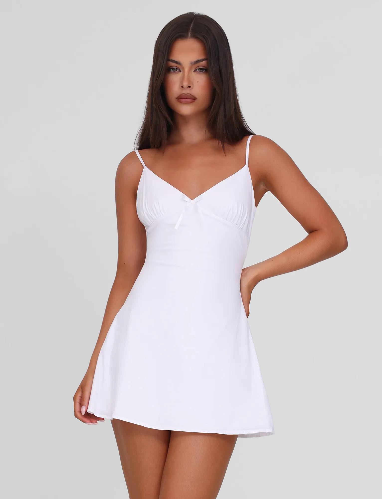 Sophisticated Wear Stylish Look WINNIE MINI DRESS - WHITE