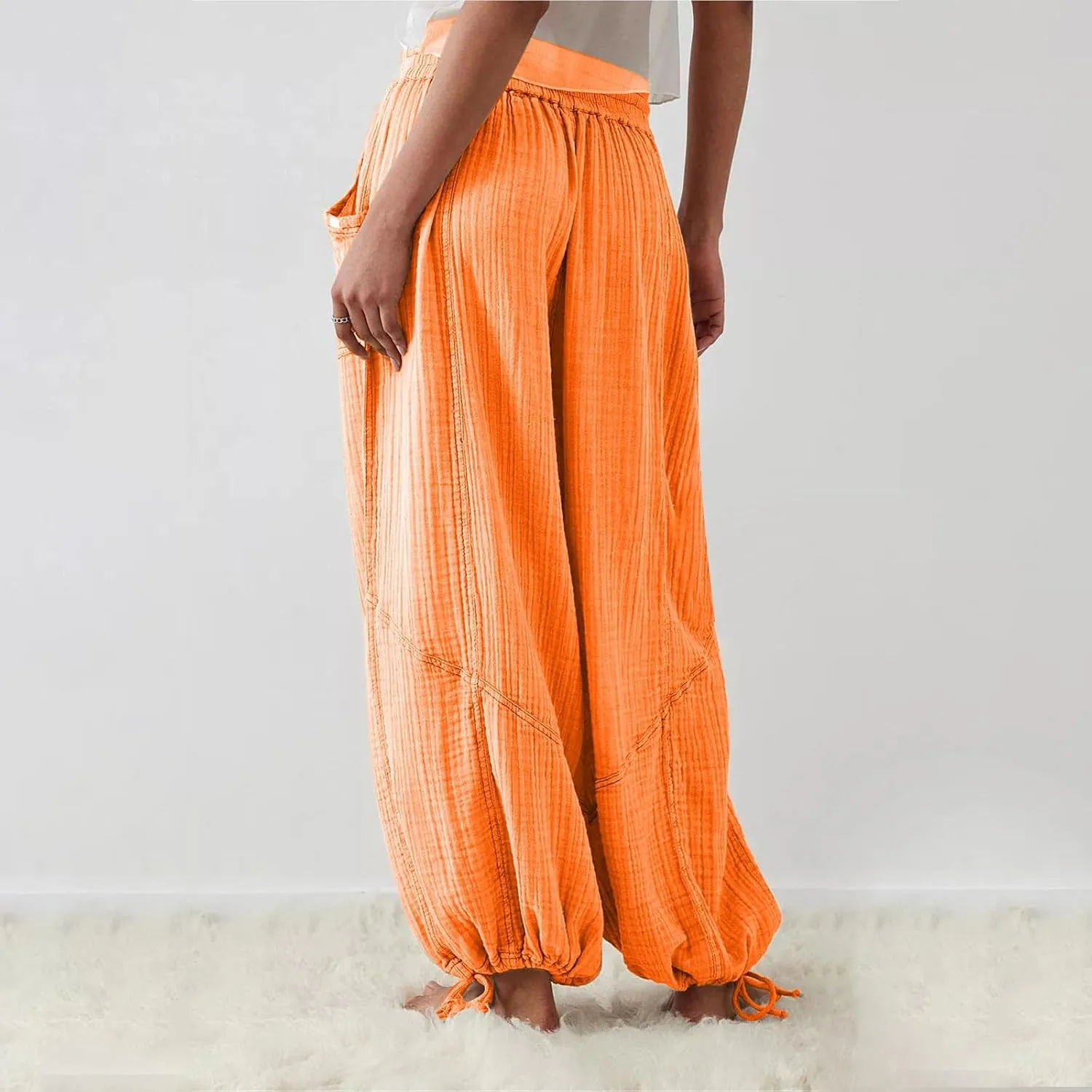 Women Wide Leg Pants for Women High Wasited Baggy Palazzo Pants Palazzo Pants Summer Casual Loose Lounge Pant