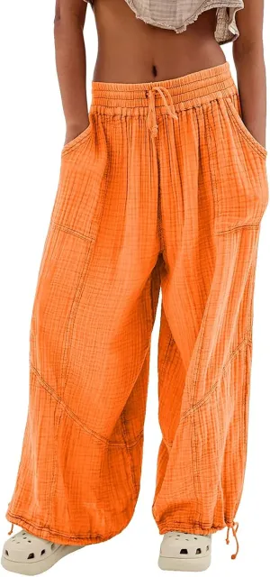 Women Wide Leg Pants for Women High Wasited Baggy Palazzo Pants Palazzo Pants Summer Casual Loose Lounge Pant