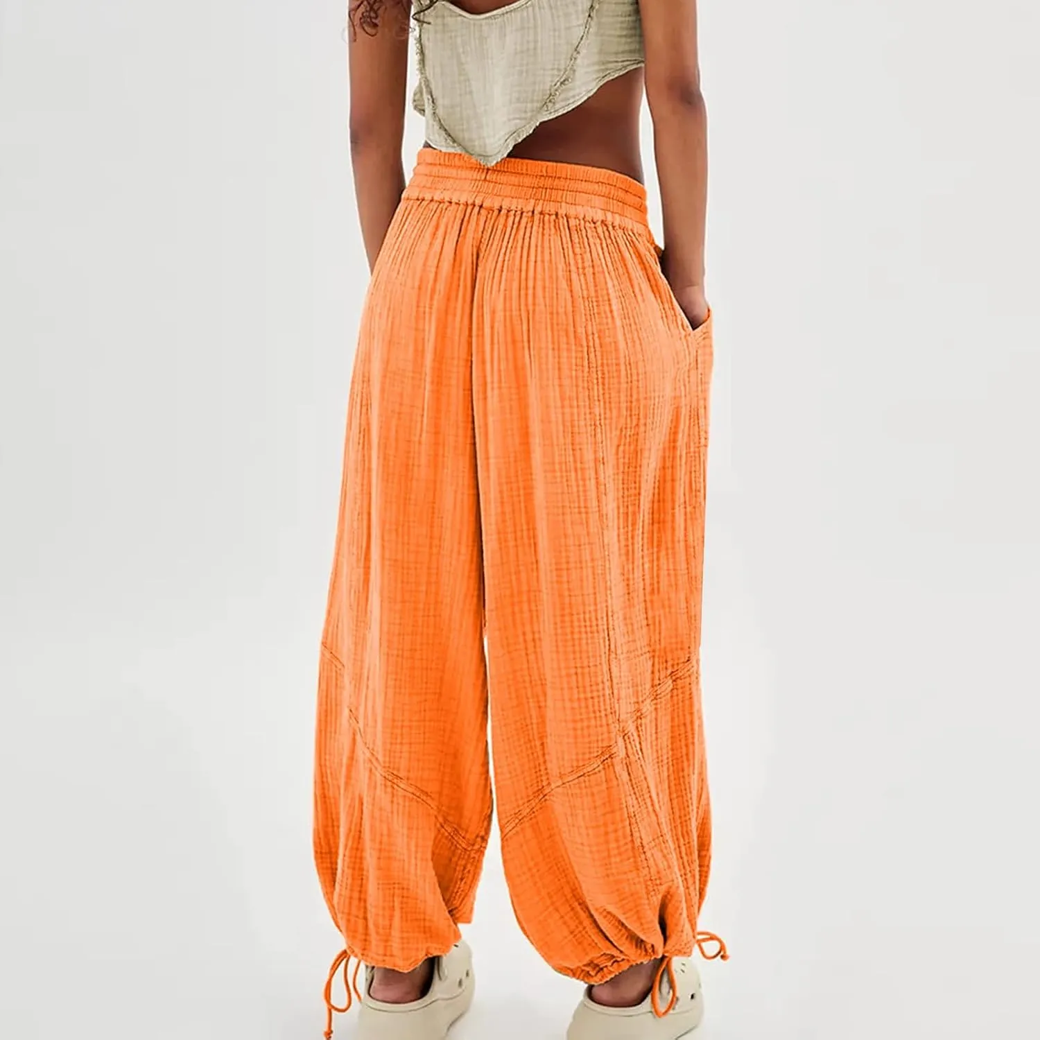 Women Wide Leg Pants for Women High Wasited Baggy Palazzo Pants Palazzo Pants Summer Casual Loose Lounge Pant
