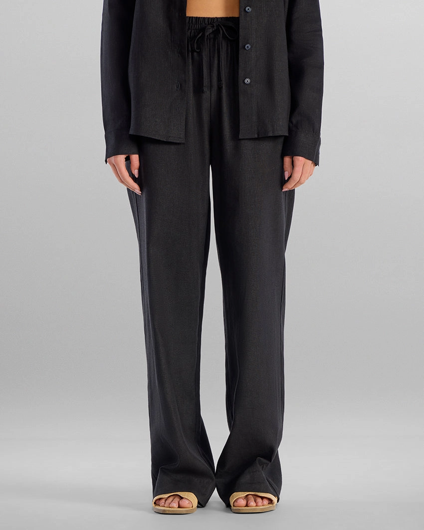 Women's Back to Basics Linen Pant ElasticWaistband