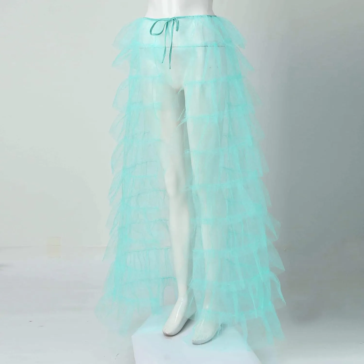 Women's Bodycon Mini Woman's Cake High Waist Skirt Pleated Skirt Bubble Skirt Long High Low Ruffles Party Tulle