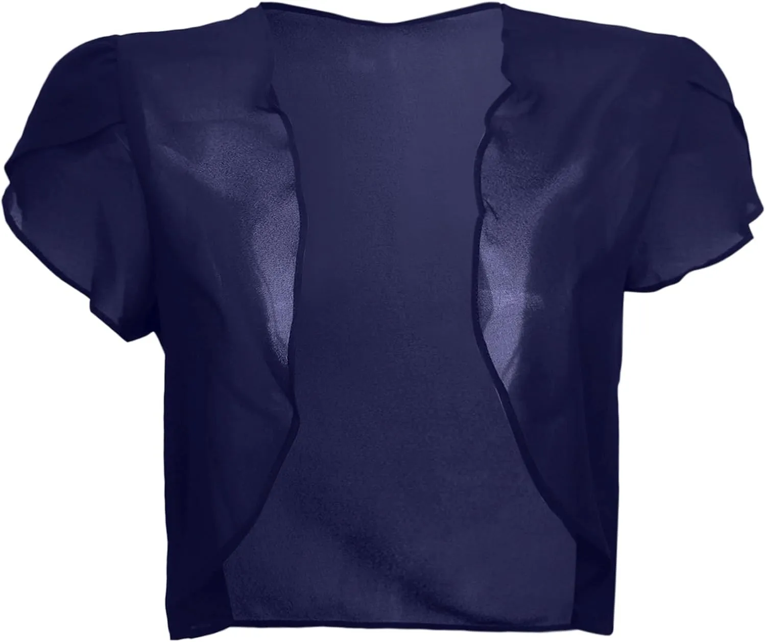 Womens Bolero Shrugs for Summer Dress Puff Short Sleeve Cropped Open Front Sheer Shawl Lightweight Chiffon Cardigans