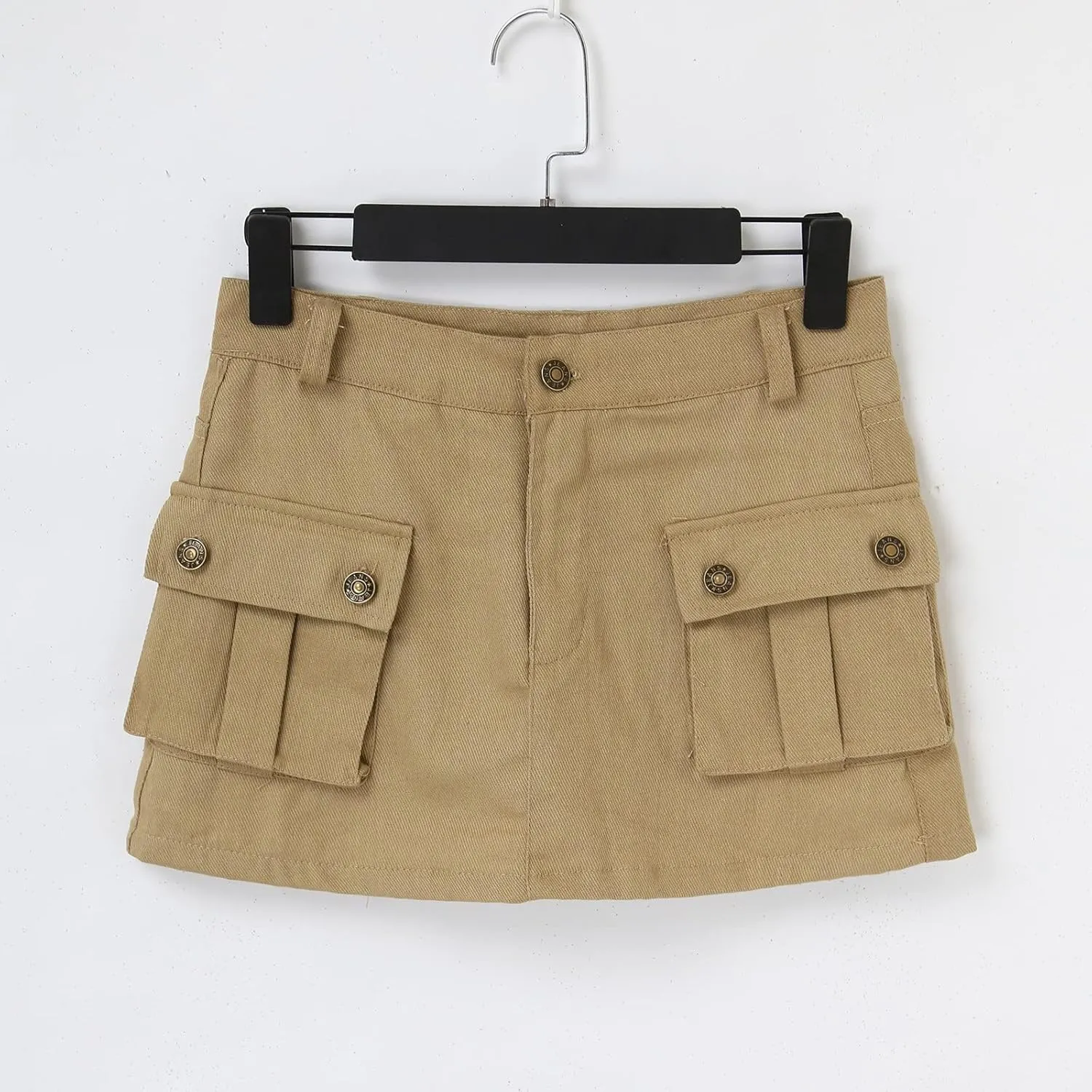 Women's Cargo Skirt Jean Skirt Mini Skirt Low Waist Pleated Short A Line Skater Skirt Casual Pencil Skirts Sexy