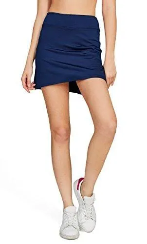 Women's Casual Pleated Tennis Golf Skirt with Underneath Shorts Running Skorts d_bu XL