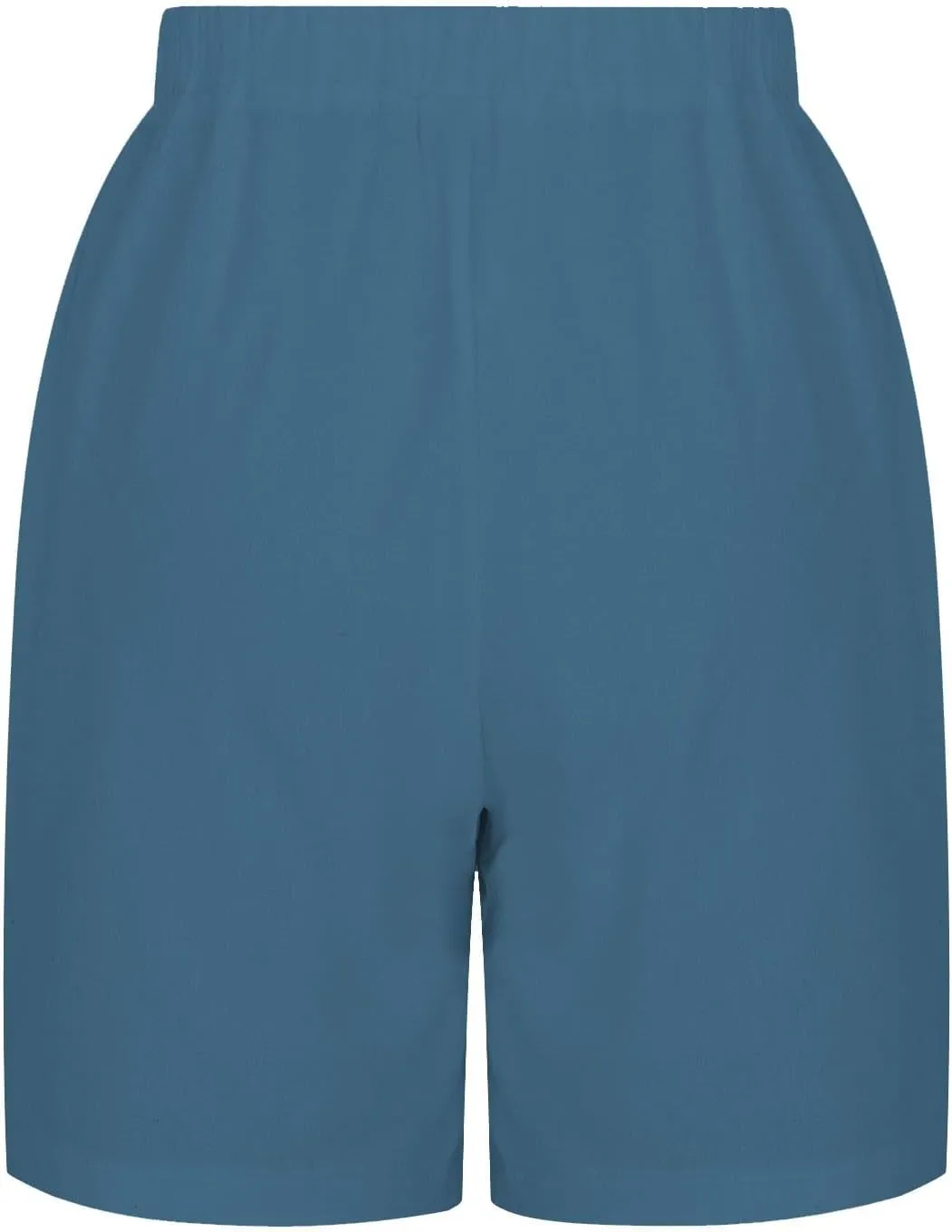 Womens Casual Shorts Summer Elastic Waist Shorts Trendy Comfy Cotton Linen Shorts Wide Leg Beach Shorts with Pocket